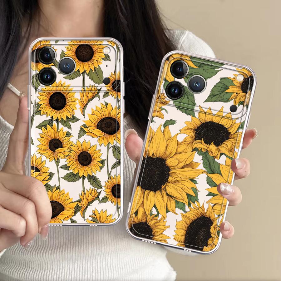 Mini Pc Case - かわいいひまわり柄ケース Apple iPhone 17 Pro Max