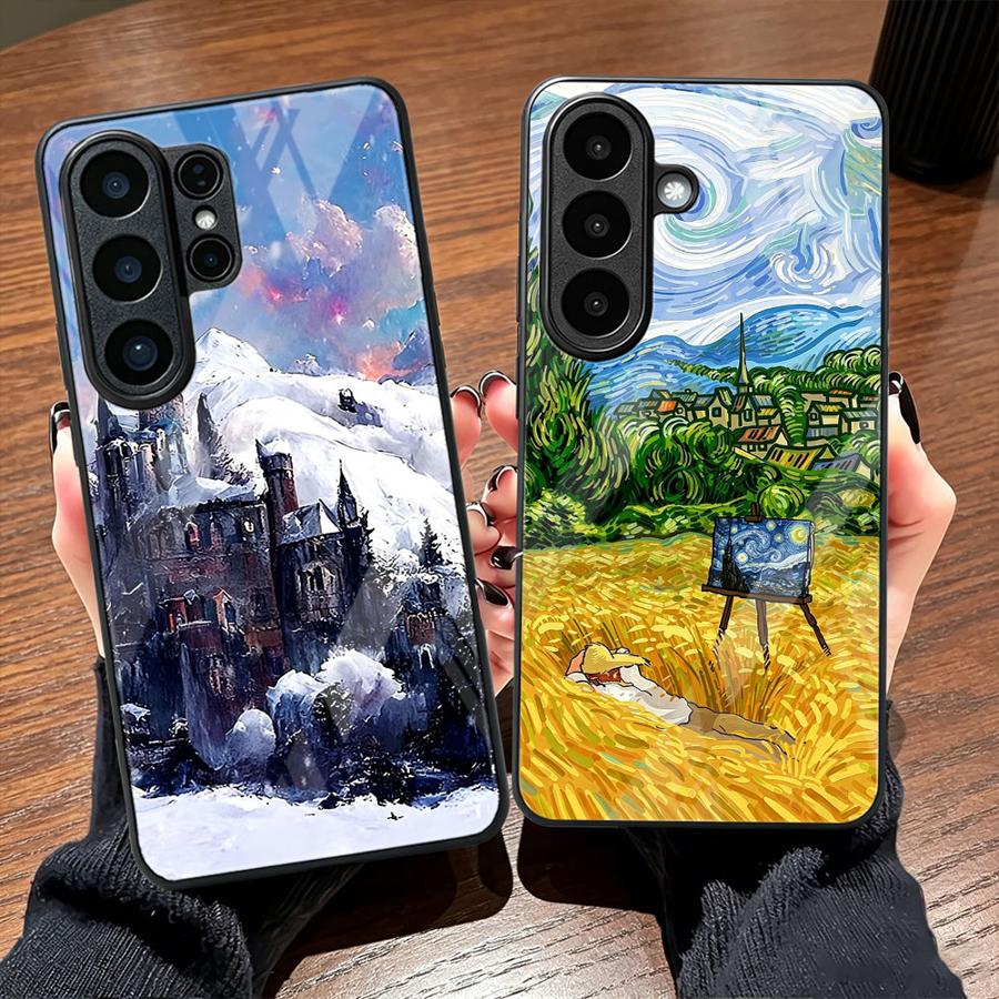 Computer Case - ガラス製スマホケース サムスン Galaxy S26 S24 Note
