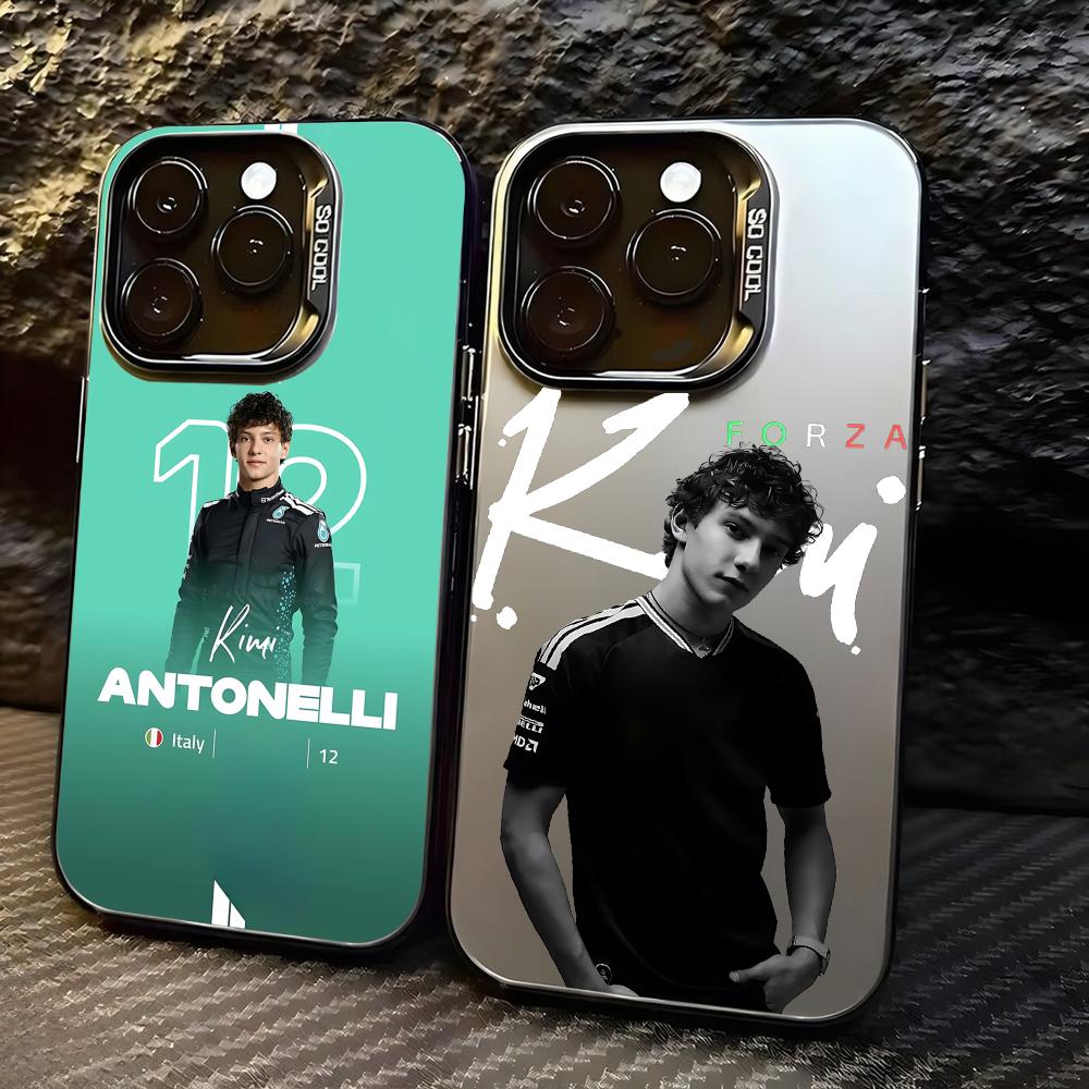 Computer Case - K-Kimi Antonelli ホットドライバー フォンケース lMDカラー シルバーシェル