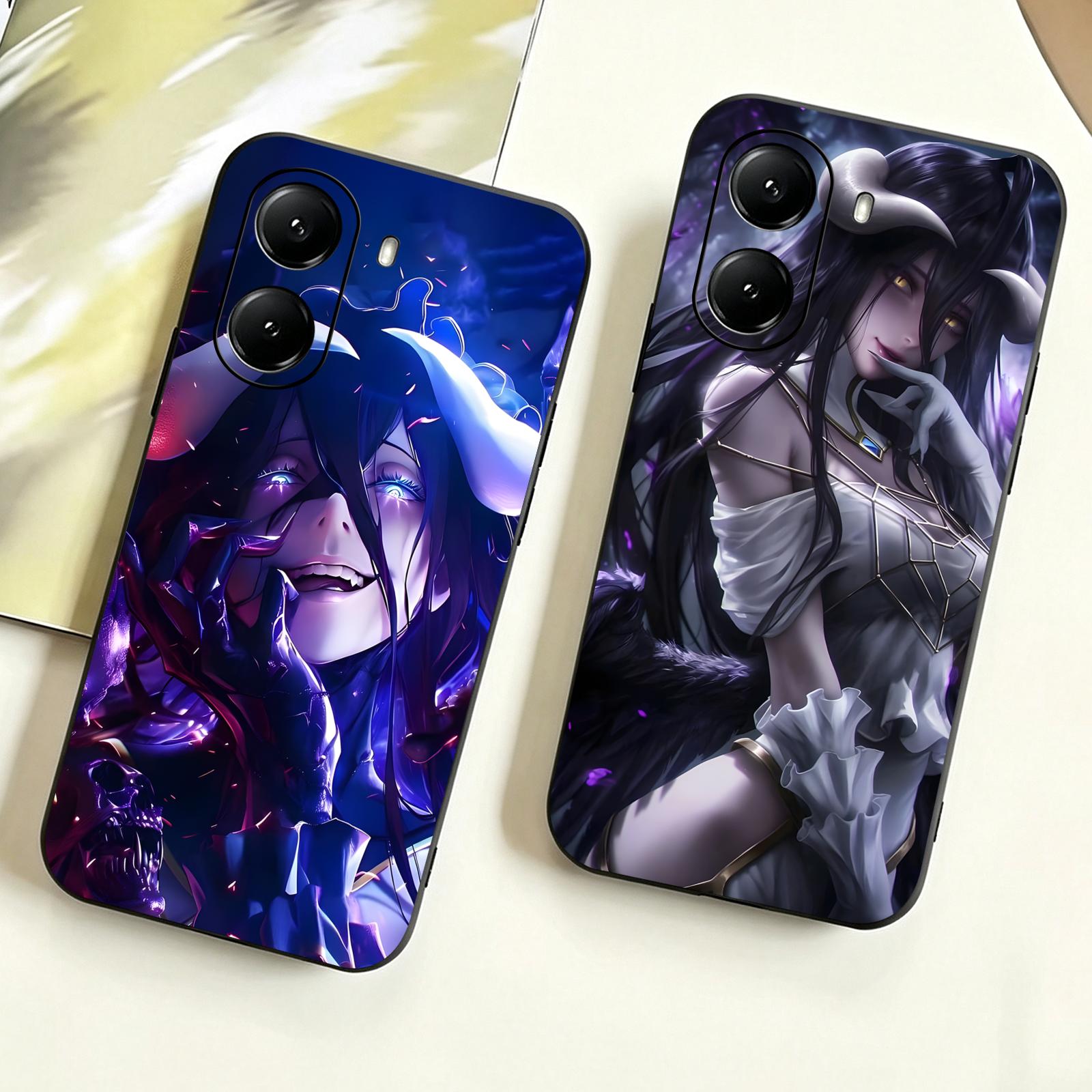 Computer Case - アニメ「OVERLORD」のスマホケース。Xiaomi POCO M8、M7、M6、X8、X7、X6、F9、F8、F7、F6 Proに対応。超ソフトな素材で、衝撃に強いブラックの保護カバー。