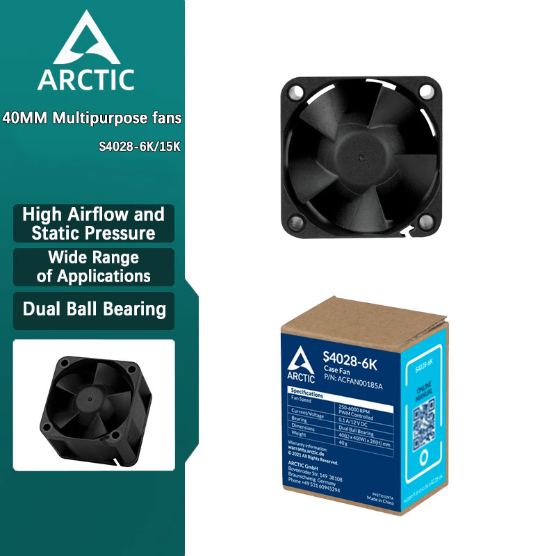 ARCTICS S4028 パソコンケースファン、デュアルボ - Case Fan Controller のレビューと価格